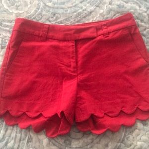 J. Crew Factory Scallop Shorts
